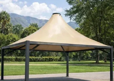 Canopy tensile shade structure