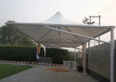 Canopy tensile shade structure