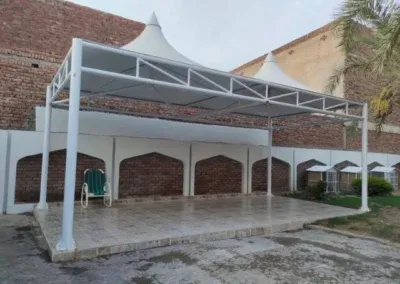 Canopy tensile shade structure