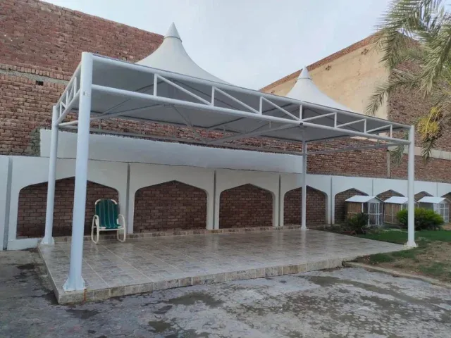 Canopy tensile shade structure