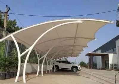 Car parking tensile shade structure