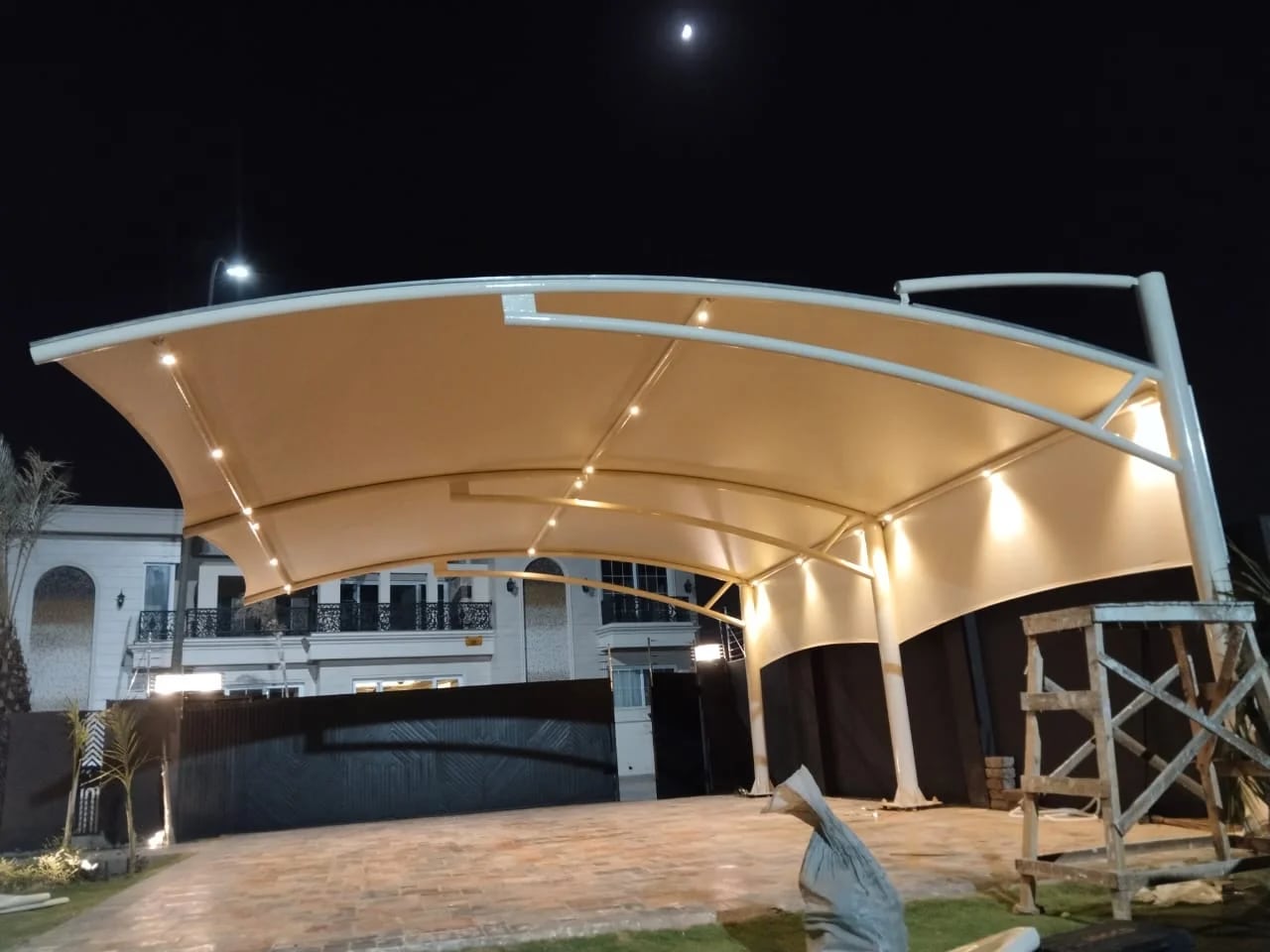 Tensile shades installed in Pakistan by FR Tensile Shades