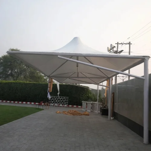 Conical car parking shades